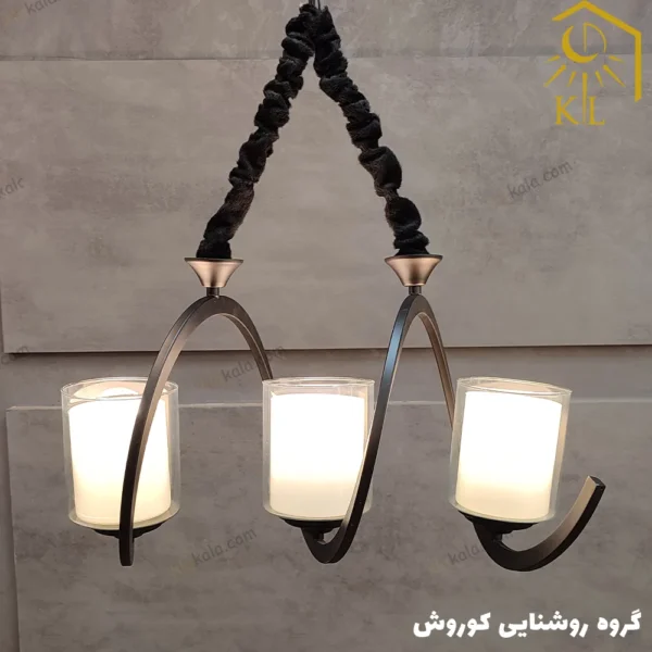 لوستر لهستانی مدل فنری رو به بالا - قابل انتخاب از 1 تا 6 شاخه