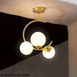لوستر حبابی 3 شعله مدل ماه