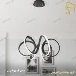 لوستر مدرن اس ام دی مدل گل 6 پر