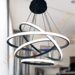 لوستر مدرن اس ام دی مدل حلقه ای چهار طبقه قطر 60 - 50 - 40 - 30